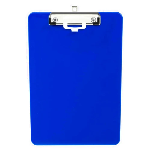 Deli Plastic Clipboard, Clipboards with Low Profile Clip, Standard A4 Letter Size Clipboard for Office, Nurses, Students, and Women, Size 12.4 ×9 Inch, Blue