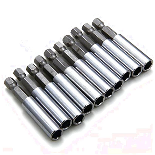 Rocaris 10 Pack Magnetic Extension Socket Drill Bit Holder 1/4