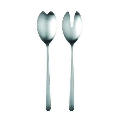 Mepra Linea Ice Salad Server Set – Stainless Steel Finish, Dishwasher Safe Cutlery for Fine Dining