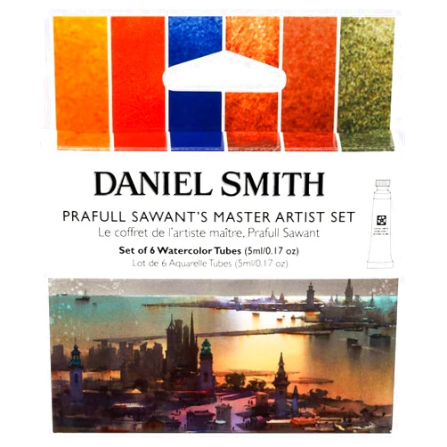 Daniel Smith 285610389 Prafull Sawants's Master Artist Set Watercolor Paint, 5ml, Multicolor 6, 0.16 Fl Oz (Pack of 6)
