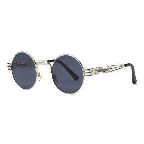 AEVOGUE Sunglasses Steampunk Style Round Metal Frame Unisex Glasses AE0539