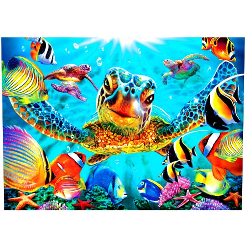 Buffalo Games - Vivid Collection - Tiny Bubbles - 300 Large Piece Jigsaw Puzzle , Blue