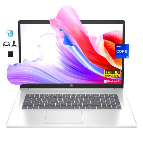 HP 17 Flagship Laptop, Intel Core i3-1215U, 17.3