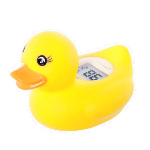 Dreambaby Duck Baby Bath Thermometer - Instant Read Digital Thermometer for Water and Room Temperature - Floating Baby Bath Toy - Newborn Must-Have
