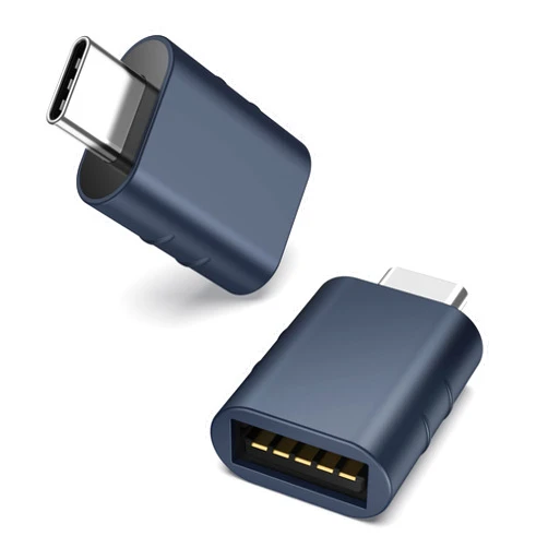 Syntech USB C to USB Adapter Pack of 2 USB C Male to USB3 Female Adapter Compatible with iPhone 16 Pro Max MacBook Pro Air 2023 iMac iPad Mini Pro, Other Type C or Thunderbolt 4/3 Devices, Midnight