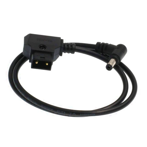 HangTon D-tap DC 5.5 2.5mm Right Angle 12 Volt DC Barrel Jack Power Cable for DSLR Rig V-Mount Anton Gold Mount to Blackmagic (3.3ft/1m)