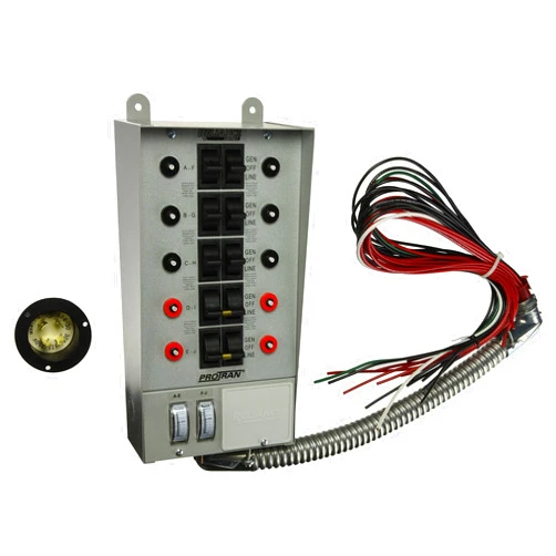 Reliance Controls 30310A Pro/Tran 10-Circuit 30-Amp Indoor Generator Transfer Switch