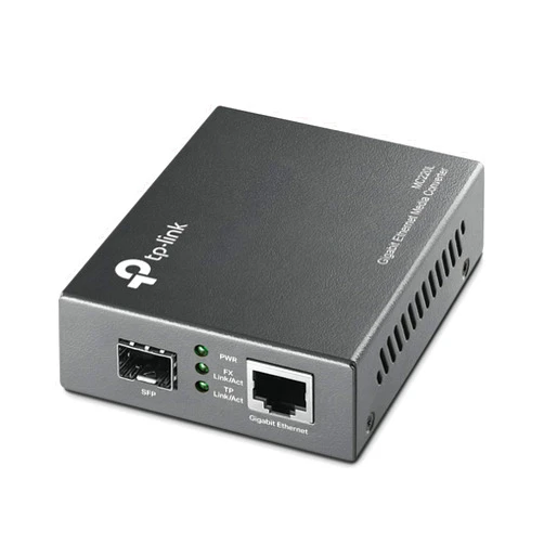 TP-Link MC220L | Gigabit SFP to RJ45 Fiber Media Converter | Fiber to Ethernet Converter | Plug and Play | Durable Metal Casing | Versatile Compatibility | Auto-Negotiation | UL Certified