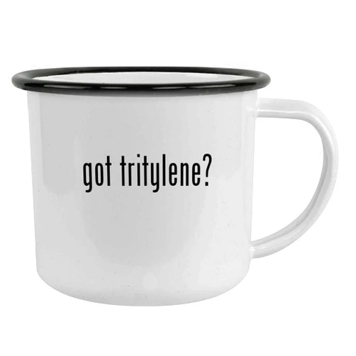 Molandra Products got tritylene? - 12oz Camping Mug Stainless Steel, Black