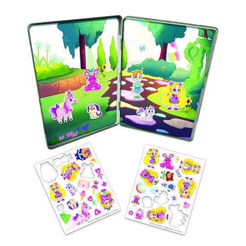 TCG Toys Love Diana - Magnetic Creations Tin - Dress Up Play Set - includes 2 Sheets of Mix & Match Dress Up Magnets with Storage Tin. Great Travel Activity for Kids and Toddlers!
