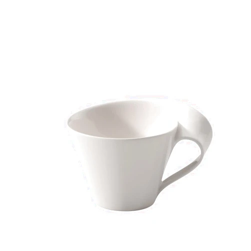 Villeroy & Boch New Wave Cafe Café au Lait Cup, 13.5 oz, Premium Porcelain, White