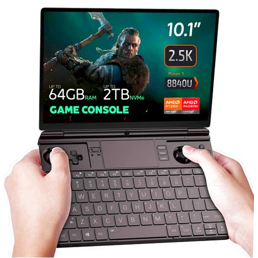 GPD WIN MAX 2 2024 handheld gaming PC with AMD Ryzen 7 8840U, Radeon 780M GPU, 32GB RAM, 2TB SSD, OcuLink, 10.1