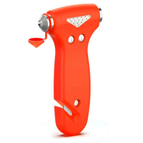 THINKWORK Car Safety Hammer, 3-in-1 Emergency Escape Tool with One Second Window Breaker and Seat Belt Cutter, Safety Emergency Car Escape Tool for Car, Office, Home, Orange