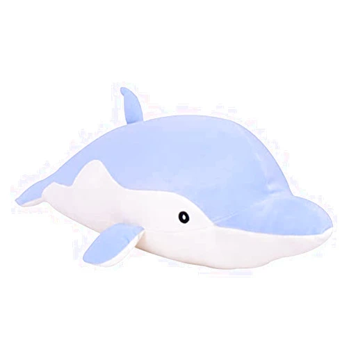 LVHUA Dolphin Stuffed Animal Plush Toys Soft Lovely Hugging Pillow Stuff Dolls Plushes for Children Girls Sleeping Cushion Gift Room Decor