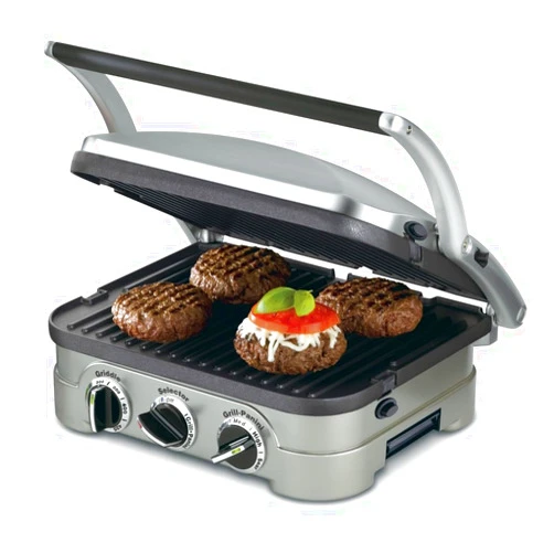 Cuisinart Panini Press, Stainless Steel Griddler, Sandwich Maker & More, 5-IN-1, GR-4NP1
