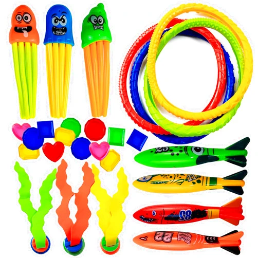 RONYOUNG 50PCS/Set Pool Diving Toys, Kids Swimming Pool Toys, Toddler/Kids Pool Toys, Swim Toys, Pool Dive Toys - Pool Games for Kids - Dive Toys for Pool for Kids, Toddlers, Adults, Family, All Ages