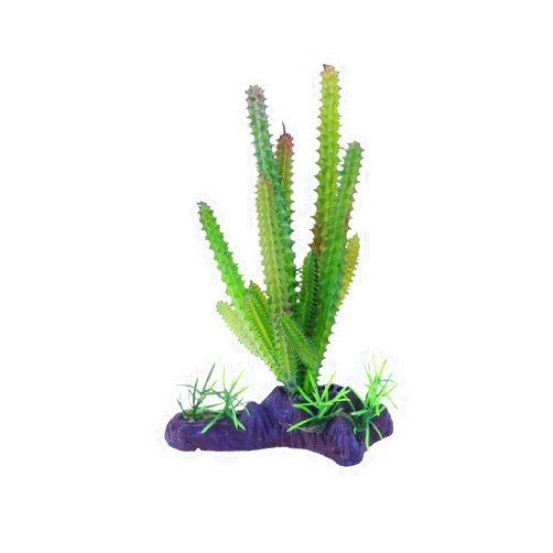 balacoo Aquarium Plastic Plants Decorations Artificial Cactus Landscaping Ornament Plants Decor for Fish Tank Reptile Terrarium