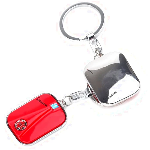 XIDAODIT Motorcycle Key Ring Scooter Keychain for Vespa GTS 300 GTV LX PX Sprint Primavera 150 250 Piaggio GTV LX 60 125 250