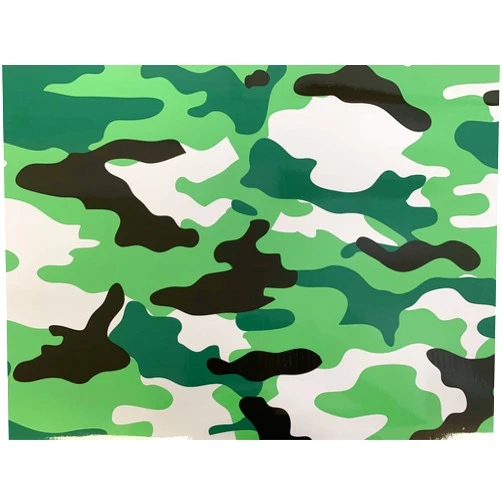 MJVINYL Camouflage Vinyl Film Wrap Decal Air Bubble Free Green Black White + Free Tool Kit (12