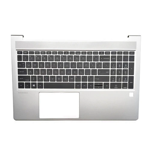 AKGIFT Laptop US Keyboard Compatible for HP ProBook 450 G10 455 G10 Palmrest Upper Cover Case No Backlit N43875-001 N43874-001 4BX8TTATP80