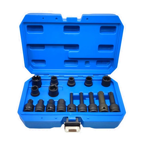 JEUCLEL 16PCS Universal Master Brake Caliper Socket Set, 1/2