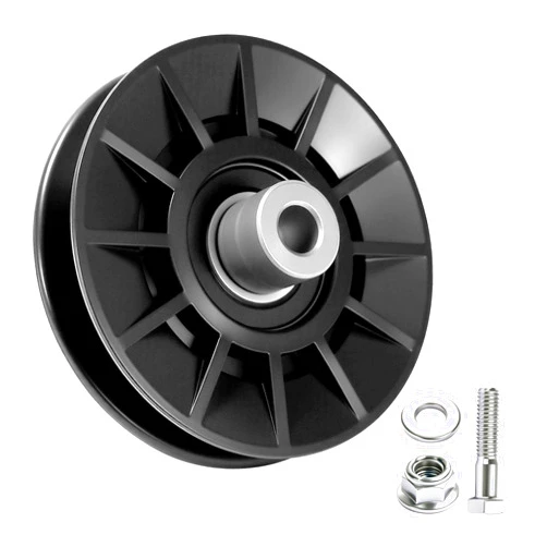 Antanker 532194326 V-Groove Flat Idler Pulley Kit Replacement for Husqvarna Craftsman Poulan 194326 Fits YTH2246 YTH2454 YTH2042 CT126 CT154 CTH164T