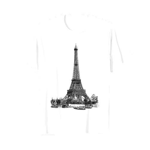 CRAZEELEBAH INC VINTAGE EIFFEL TOWER IN ROMANTIC CITY PARIS FRANCE, JE TAIME T-Shirt