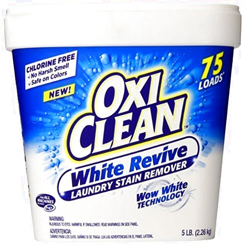 Oxiclean White Revive Powder Laundry Stain Remover, 5 Pound (Pack of 2)