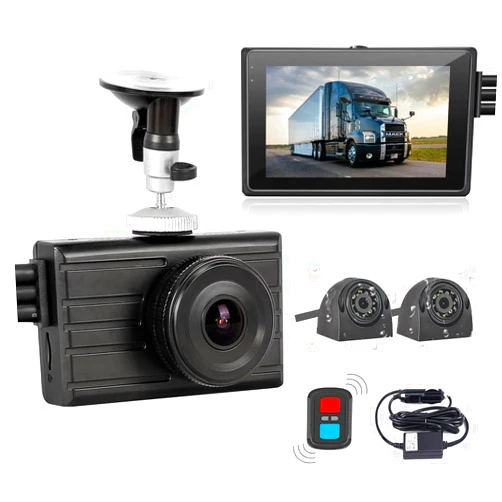 VSYSTO 3CH Truck Dash Cam, WiFi 3