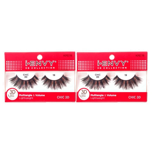 KISS i-Envy 3D Glam Collection Multi-angle & Volume (2 PACK, KPEI19)