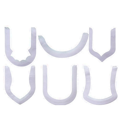 Bhavya Enterprises Neck Design Bukram Pasting Fusing for Sewing, Tailoring, Fashion Designing, Boutique, etc (60 pcs)