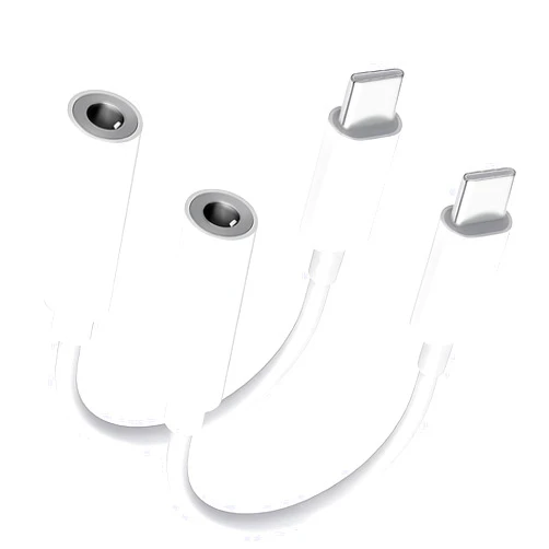 Criello USB C to 3.5mm Audio Headphone Adapter, 2-Pack Type C to Jack Dongle Adapter Cable Cord Compatible with Apple iPhone 16 15 Pro Max Plus, iPad, MacBook, Samsung Galaxy S24 S23 S22 S21 Ultra, Pixel