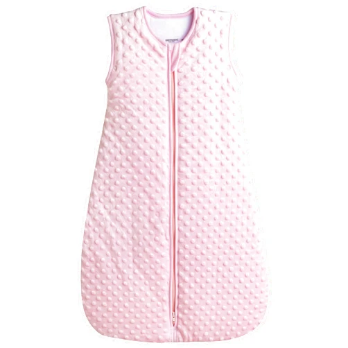 Baby in a Bag BABYINABAG Very Warm 2.5 Tog Quilted Winter Model Baby Sleep Bag or Sack, Plush Minky Dot for Infants and Toddlers (Medium (10-24 mos))