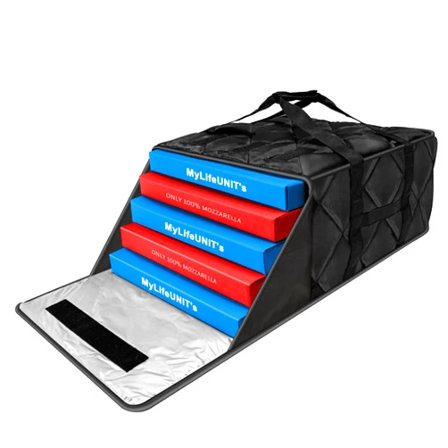MyLifeUNIT Pizza Bag for Delivery, Thermal Insulated Pizza and Food Delivery Bag, 20