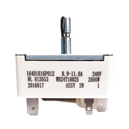 SuperDi WB24T10025 Surface Burner Infinite Control Switch, Electric Range Switch Replacement for GE Range Switch (8 inch) AP2024072 AH236750 EA236750 PS236750 154510 769692