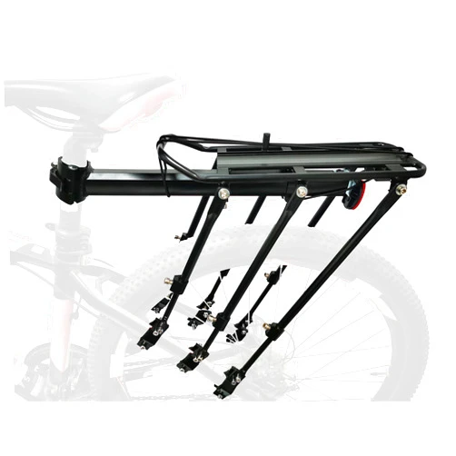 COMINGFIT® Adjustable 120kg Capacity Aluminum Alloy Bicycle Rear Cargo Luggage Rack Rear Bike Cargo Rack