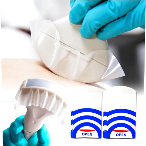 MUROCEA Ultrasound Probe Cover, Disposable Adhesive Latex-Free Clear, 5