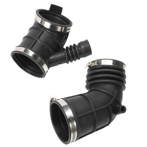 Kaloeou 2PCS Air Intake Hose Compatible with E36 E46 323Ci 323i 325Ci 325i 325xi 328i Z3 1999-2006 Intake Filter Tube Replace 696-059, 13541435627, 13541705209, 696-061- Air Intake Duct Tube Boot