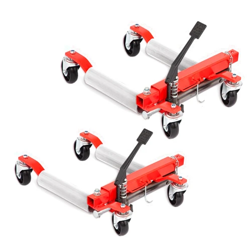 ZHAIUPON Car Wheel Dolly Jack Set of 2,1500LBS Hydraulic Car Jack, Vehicle Positioning Tire Jack Dolly, Heavy Duty Lift Jack Rollers for Tire Auto Repair Moving