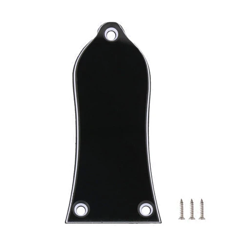 Yibuy 3 Holes 3 Ply Bell Type Truss Rod Cover for Electric Guitar Accessory Replacement for HA-1005