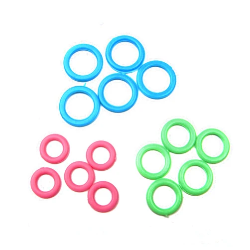 ALL in ONE Colorful Stitch Marker Rings Mixed 3 Sizes for Knitting DIY Craft (Mixed Size-60pcs)