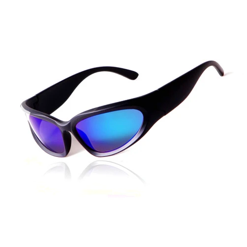 Piscm Fashion Wrap Around Sunglasses for Women Men,Trendy Y2K Sport Shades Sun Glasses Eyeglasses