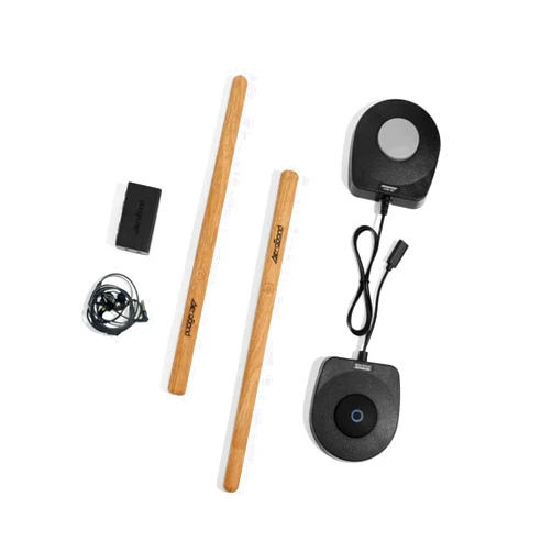 AeroBand Electronic Drum Set PocketDrum2 MAX（2024 Version）, Air Drum Sticks & Pedals & Bluetooth Adapter, Play Drum Anywhere Anytime, 8 Tones and USB Midi (Earphone Included)