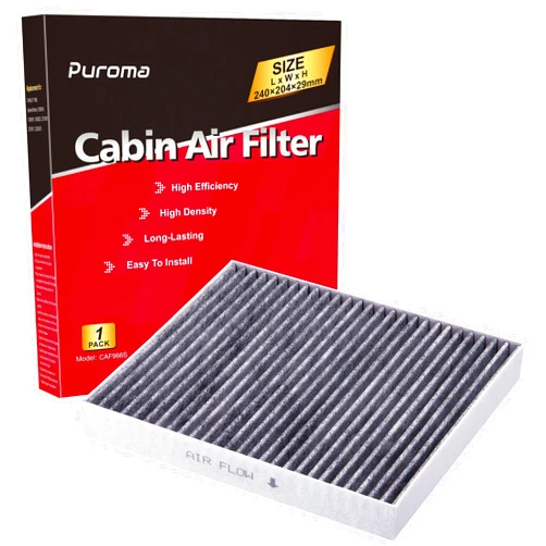 Puroma Cabin Air Filter with Activated Carbon, Replacement for CP966, CF11966, 6091C, Compatible with Buick Enclave, Encore GX, Envision, Regal, LaCrosse, Cadillac, GMC, Bolt EV, Camaro, Colorado