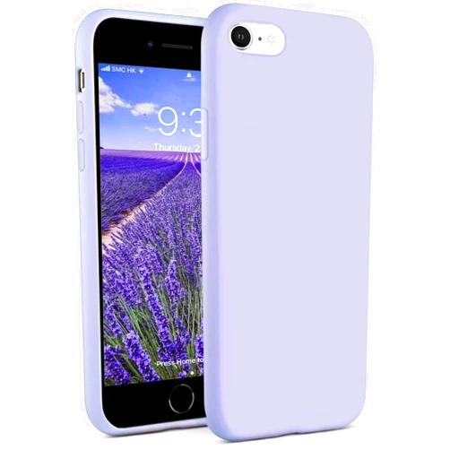 IceSword iPhone SE 3 Case 2022 [Upgraded]/ iPhone SE 2020 (2nd Gen)/ iPhone 7/ iPhone 8 Silicone Case Purple, Liquid Silicone Gel Rubber Cover, Drop Protection 4.7