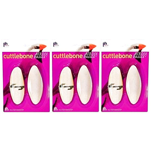PH Prevue Hendryx Prevue Pet Products Birdie Basics Cuttlebone, Small 4-5 Inch, 2 Bones Per Pack (3 Pack)