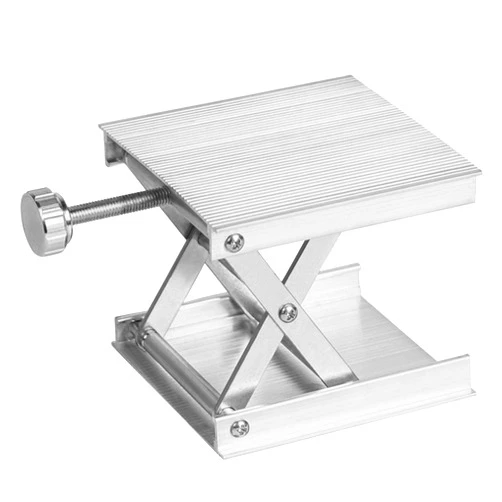 CALIDAKA Lab Scissors Jack, Stainless Steel Support Jack Platform Lift Stand Table, Aluminum Alloy Measure Tool for Science Experiment Stand