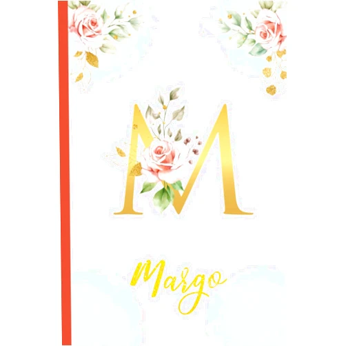 Flower Lila Margo:Personalized Writing Journal / Notebook for Women and Girls, Floral Monogram Initials Names Notebook: Custom Name Journal to Write for Girls Women Happy Birthday Gift, Size 6x9 Lined Pages