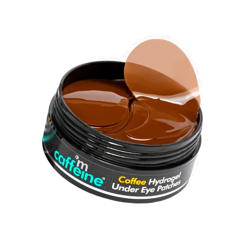 Fiico Mcaffeine Coffee Hydrogel Under Eye Patches For Dark Circles & Puffiness Reduction | Caffeine & Hyaluronic Acid | Cooling Eye Patches With Moisture-Lock Technique For 2X Hydration - 30 Pairs | 90G