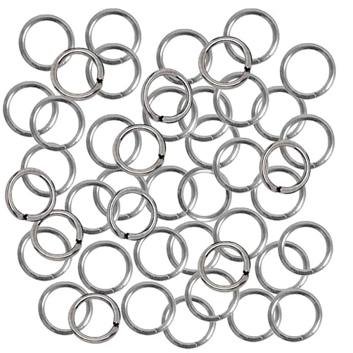 Rockin Beads (TM) Rockin Beads 24 Grams Opened Stainless Steel Jump Rings 18 Guage 7mm OD Round 5mm ID 210 Pices